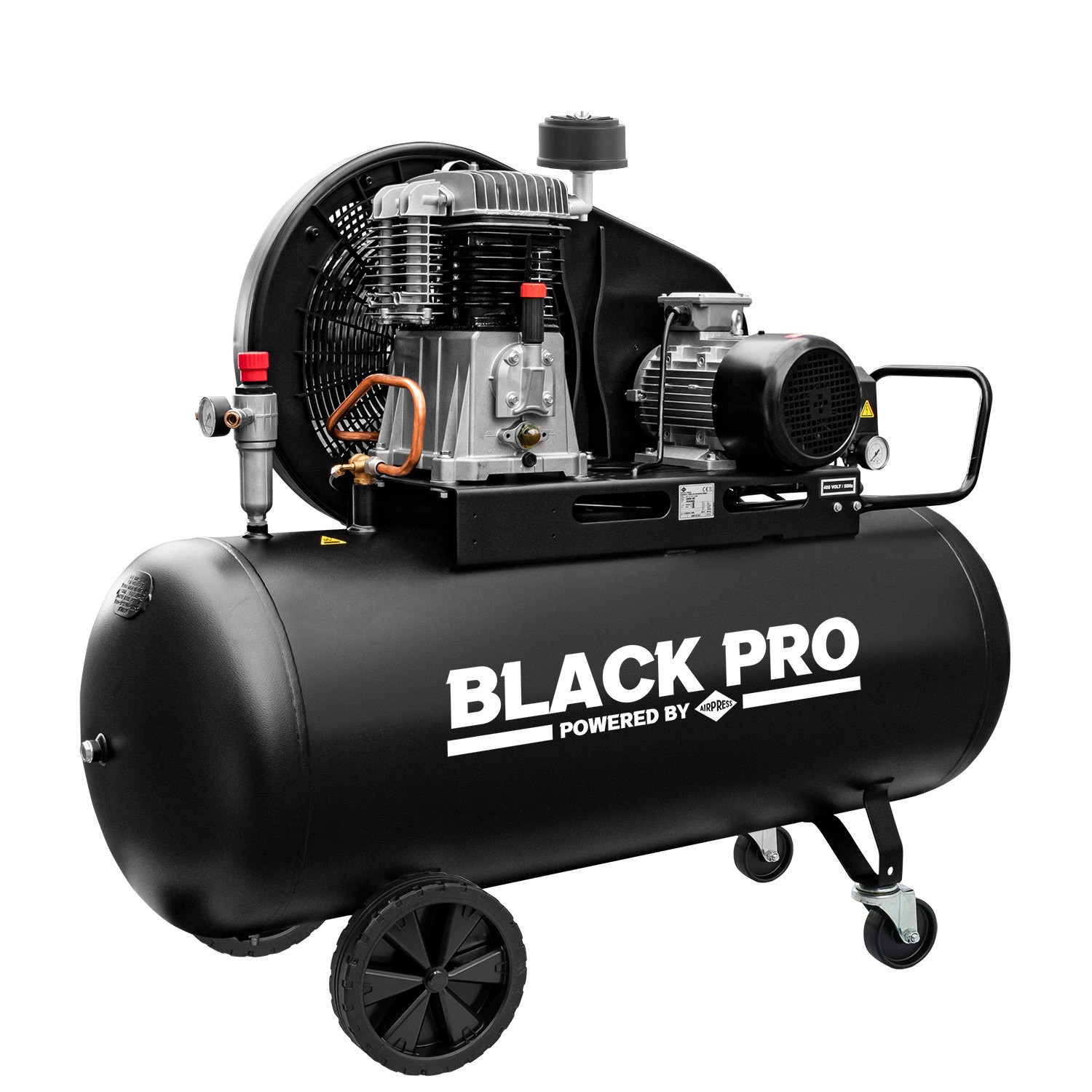 AIRPRESS Kompresor dwutłokowy Black Pro NB5 11 bar 5.5 KM/4 kW 502 l/min 200L 360113