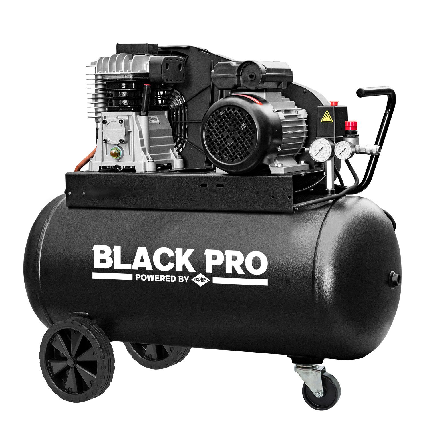 AIRPRESS Kompresor dwutłokowy Black Pro B2800B 10 bar 3 KM/2.2 kW 245.6 l/min 90L 360102