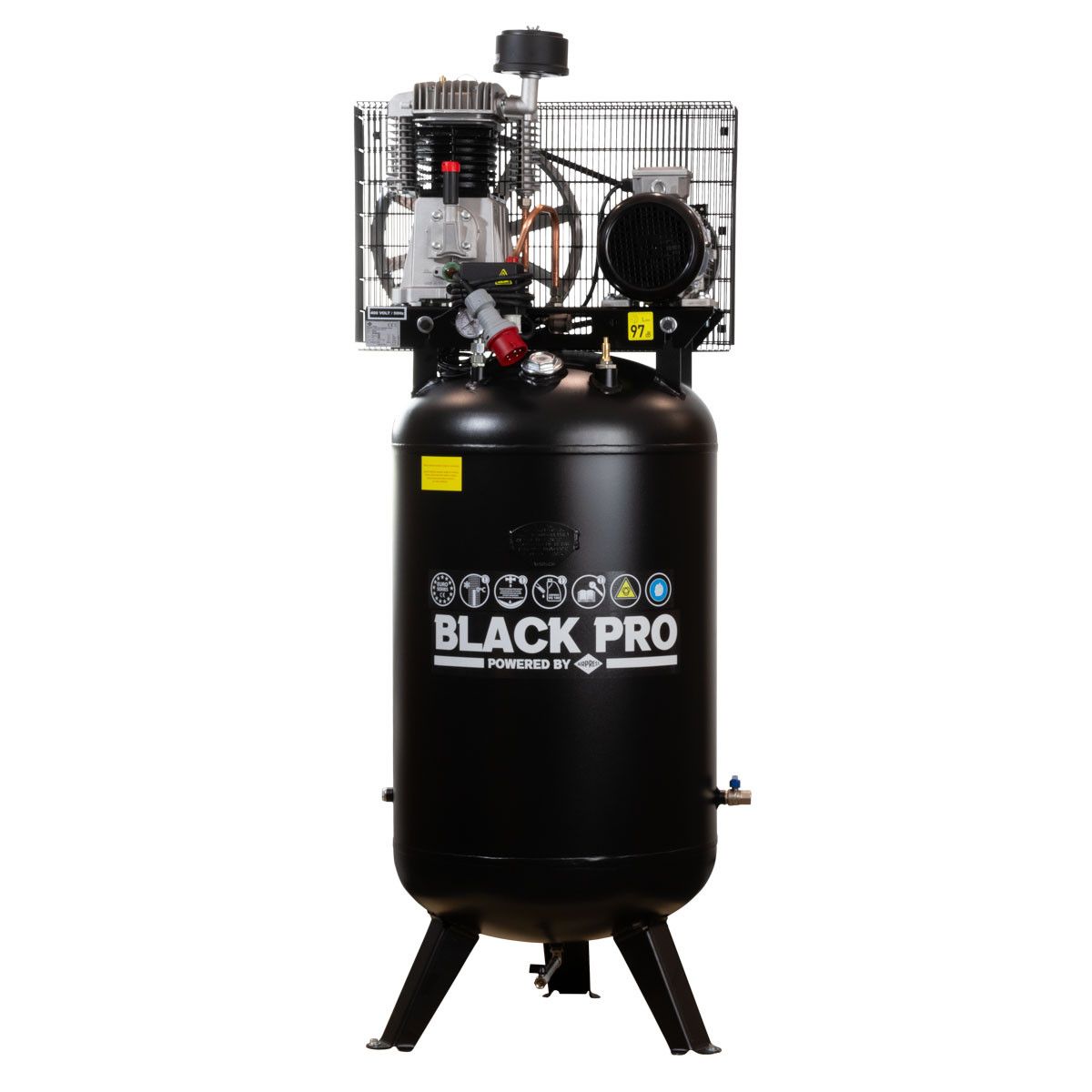 AIRPRESS Kompresor dwutłokowy Black Pro NB5 11 bar 5.5 KM/4 kW 502 l/min 270L pionowy 360115