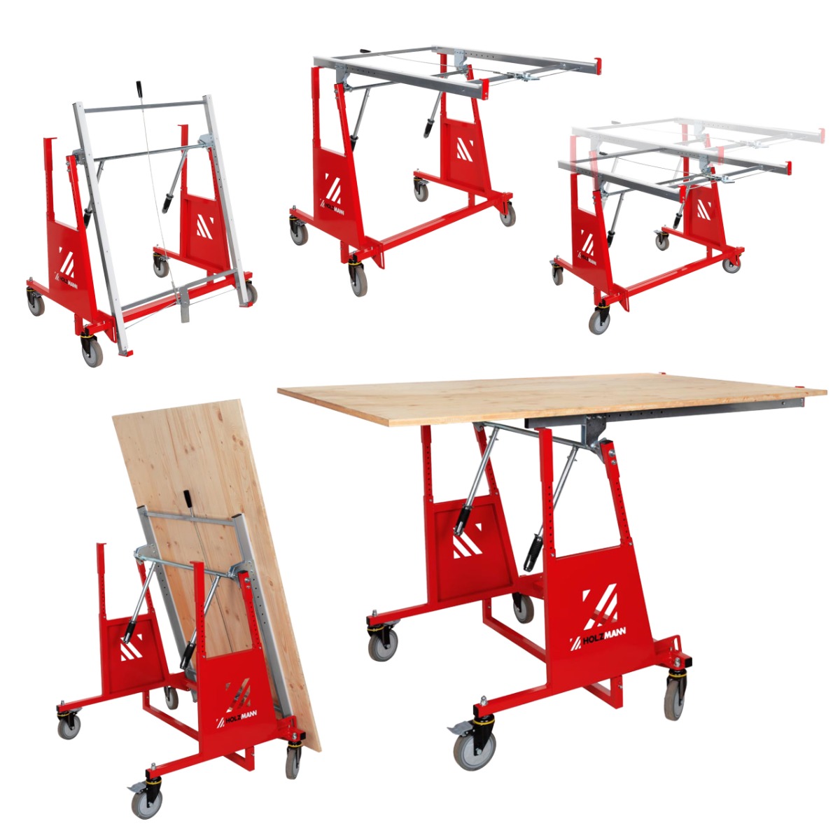 Holzmann Wózek do transportu płyt meblowych 150kg PW3025KIPP