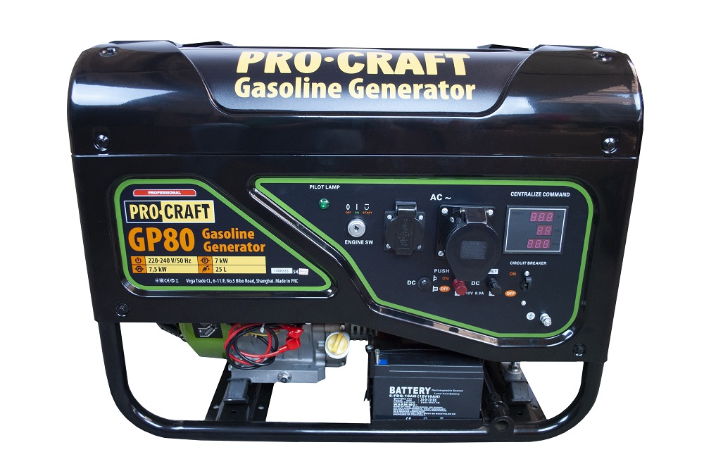 Procraft Agregat prądotwórczy benzynowy 7,5 kW GP80
