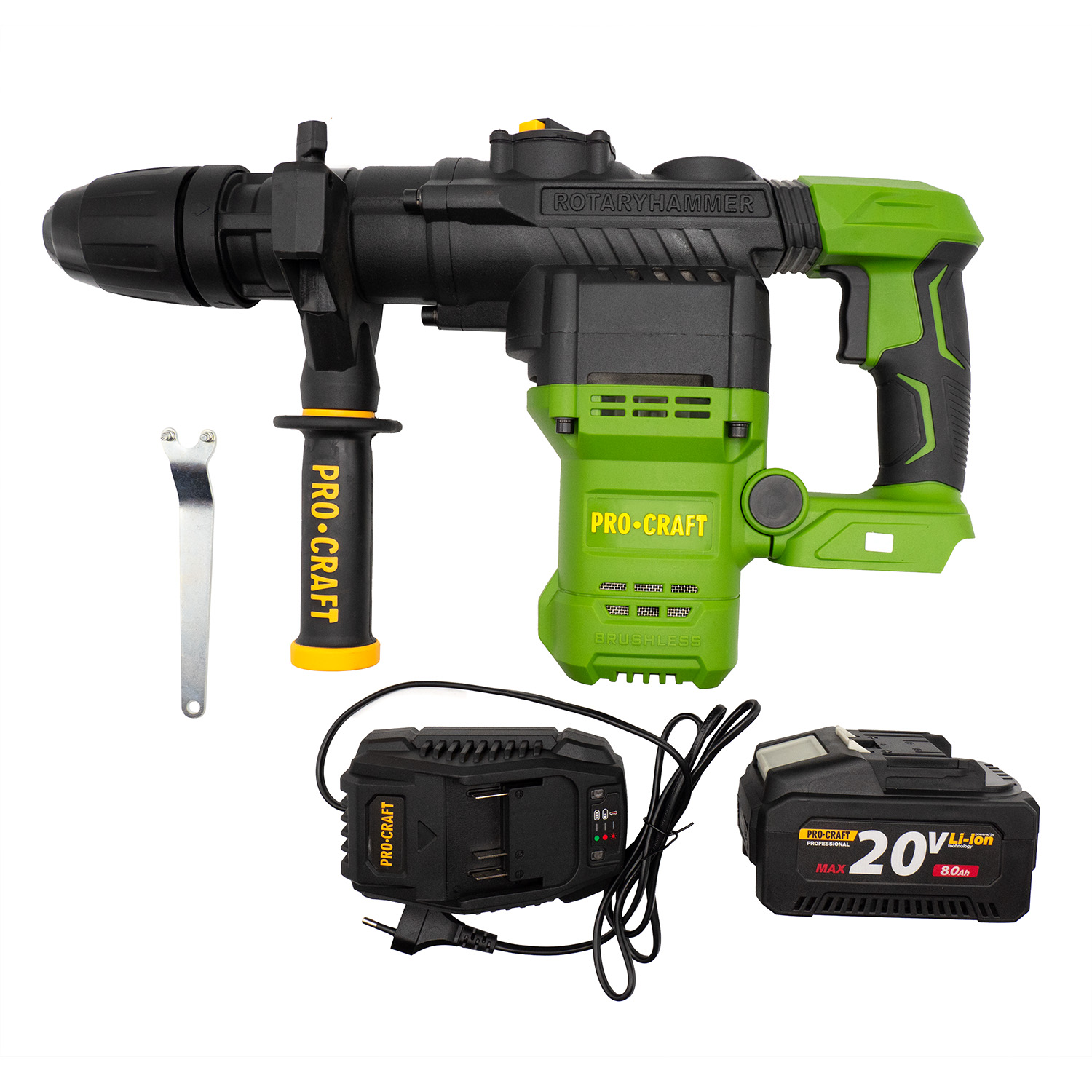 Procraft Młotowiertarka akumulatorowa 20V 7J SDS-Max PHA50-1B-C
