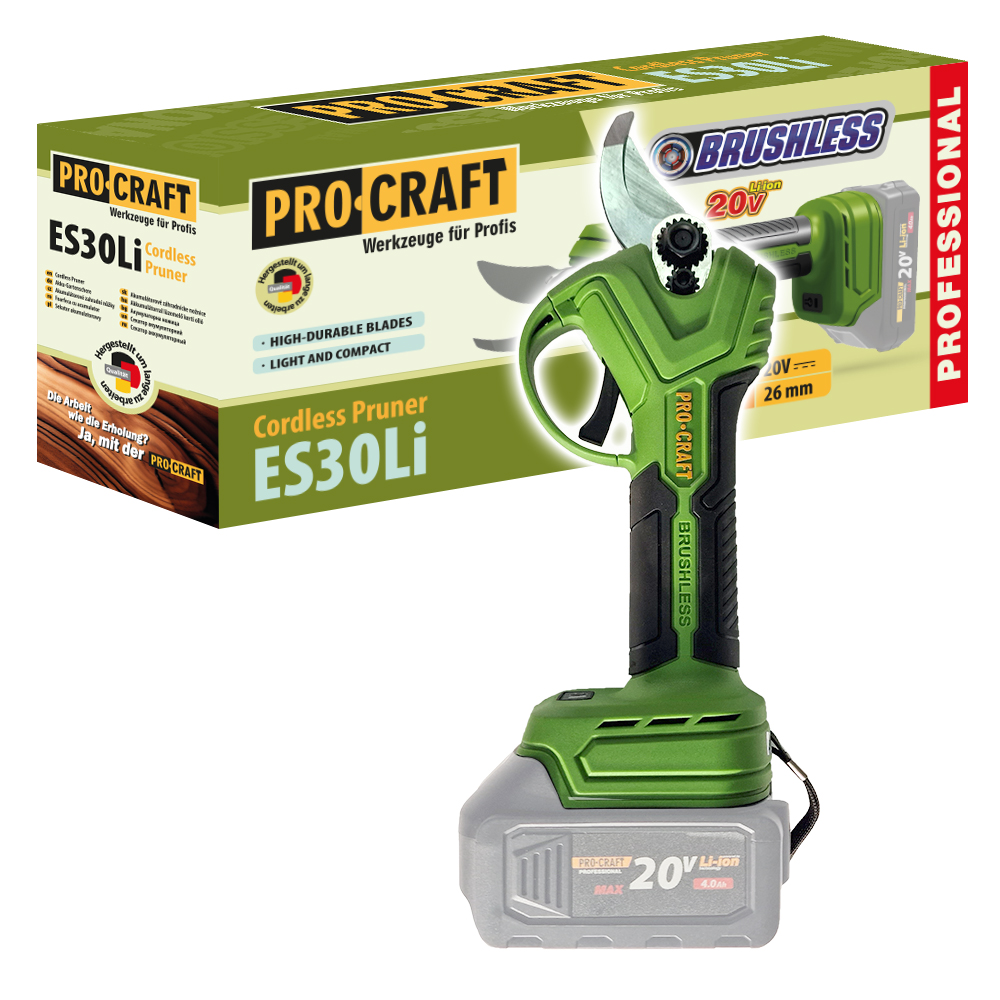 Procraft Sekator akumulatorowy 20V 26mm ES30LIBB (bez akumulatora i ładowarki)