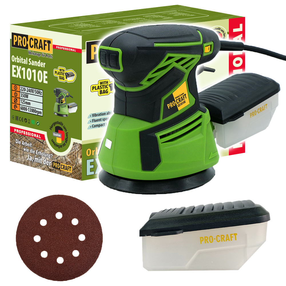 Procraft Szlifierka mimośrodowa 350W 125mm EX1010E