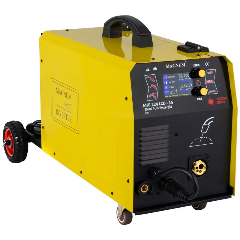 MAGNUM U MI 224 LC15P Półautomat spawalniczy MIG 224/15 LCD DUAL PULSE