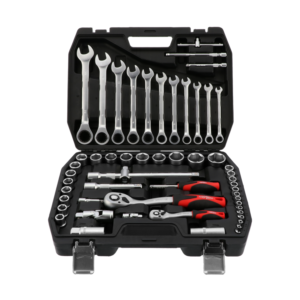 AIRPRESS 75248 Zestaw kluczy 54 elementy w walizce