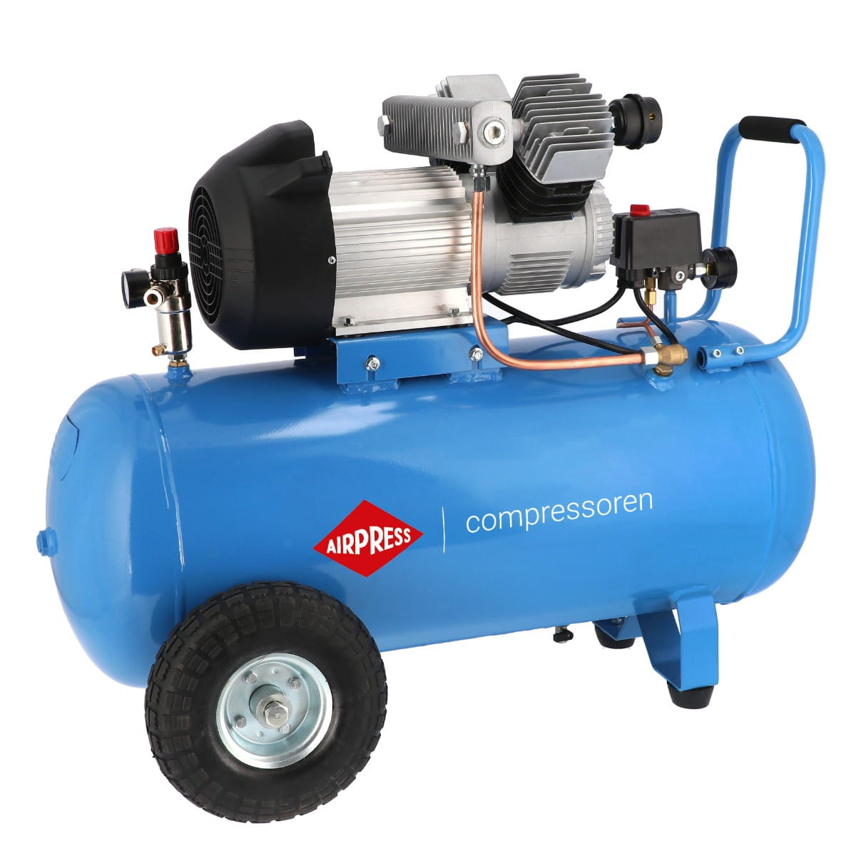 AIRPRESS 36828 Kompresor dwutłokowy LM 90-350 10 bar 2.2 kW 90L